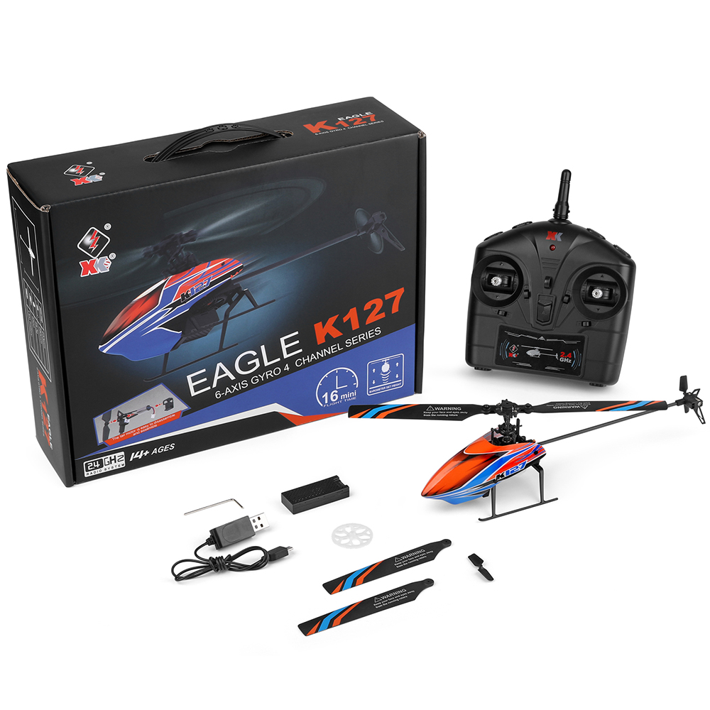 Wltoys-hélice giratória xk k12 - Rc Helicopter Single Rotor avaliação e preço