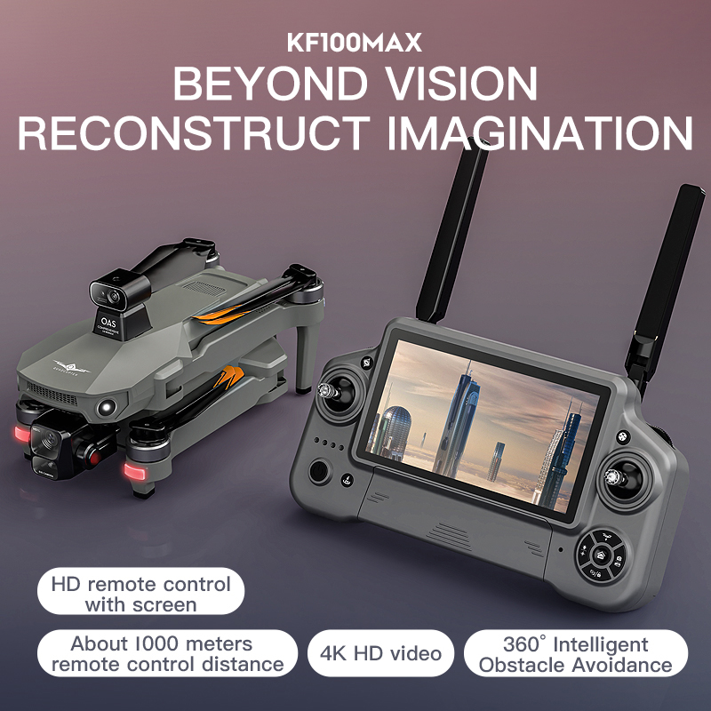 Kf100 max gps drone 4k câmera  - Rc Helicopter Electric avaliação e preço