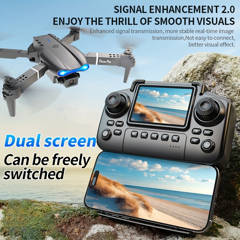 Drone dobrável E99 PRO MAX com - Rc Helicopter Case avaliação e preço